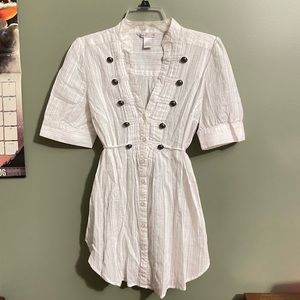 Candie’s x Britney Spears Large White Button Tie Top